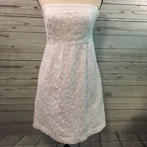 American Eagle Strapless Eyelet Dress- Worn Once!